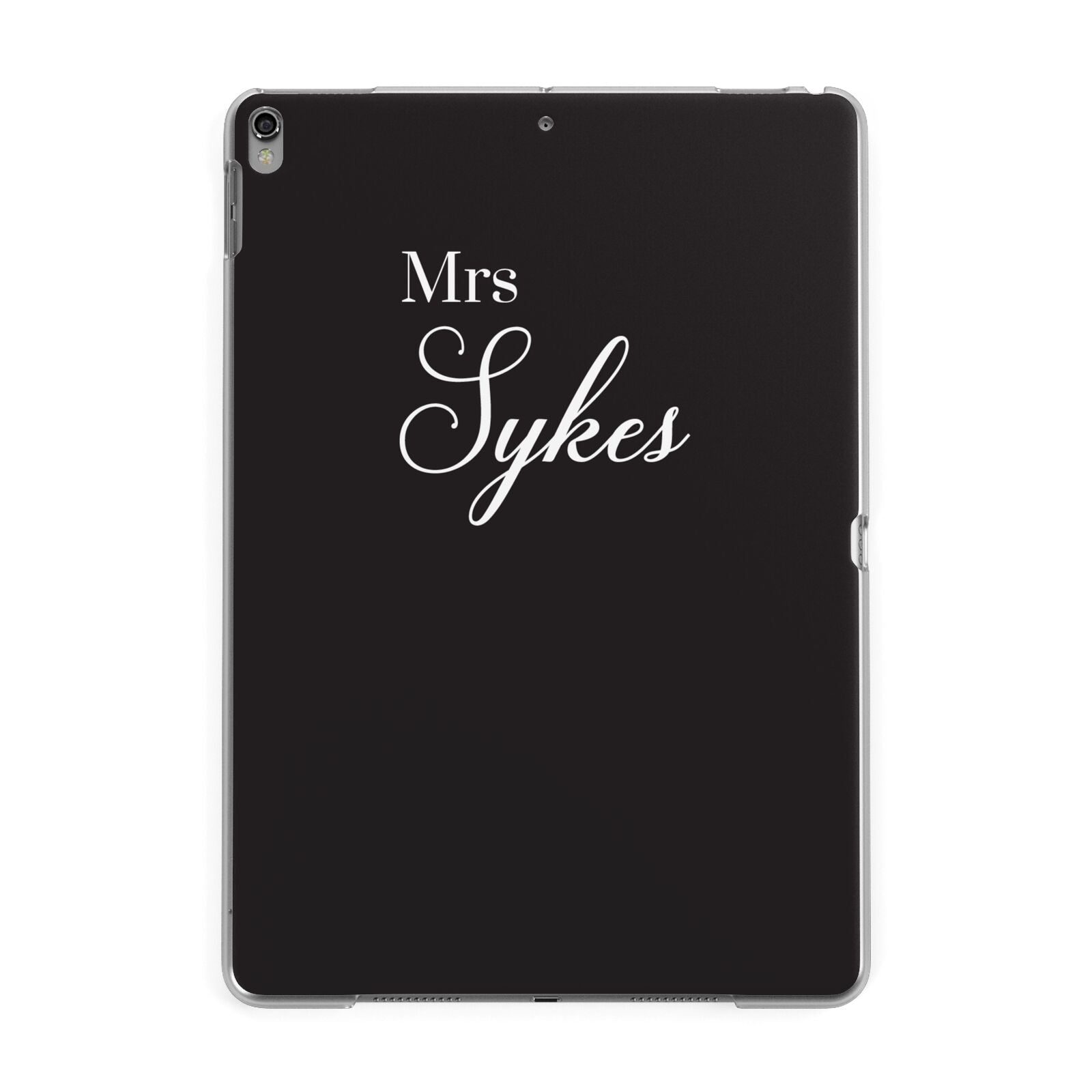 Personalised Mrs Or Mr Bride Apple iPad Grey Case