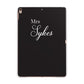 Personalised Mrs Or Mr Bride Apple iPad Rose Gold Case