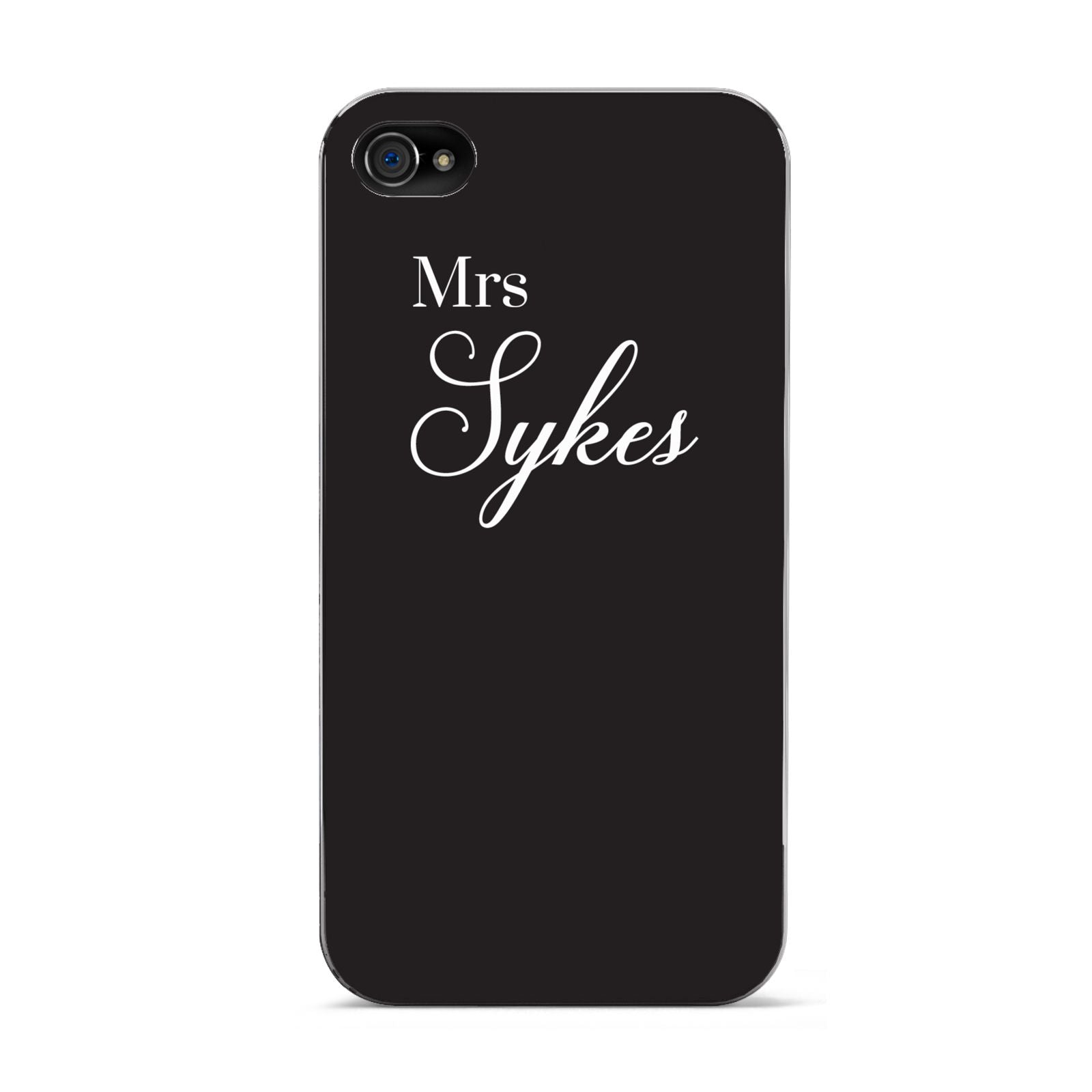 Personalised Mrs Or Mr Bride Apple iPhone 4s Case