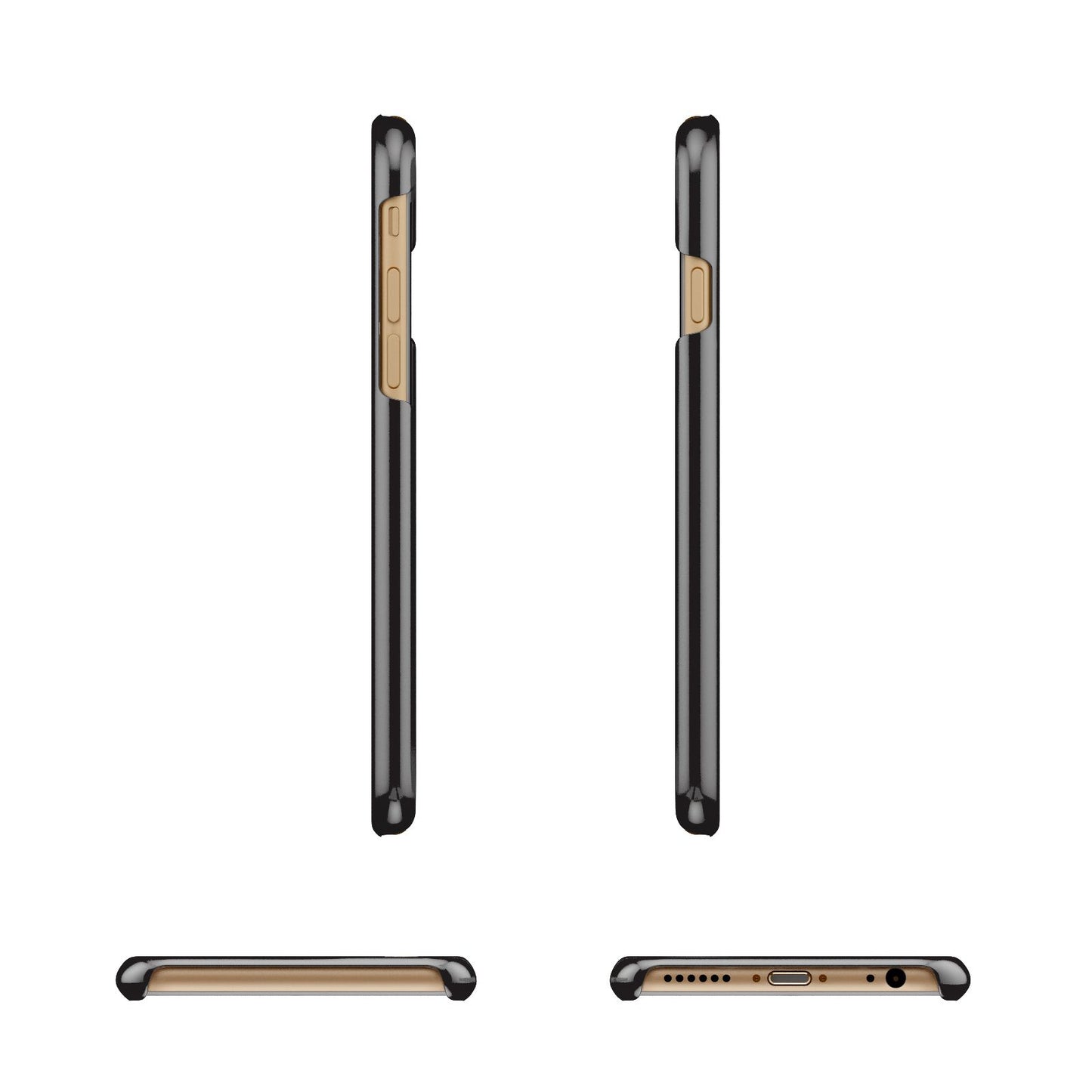 Personalised Mrs Or Mr Bride Apple iPhone 6 3D Wrap Snap Case Angled Images