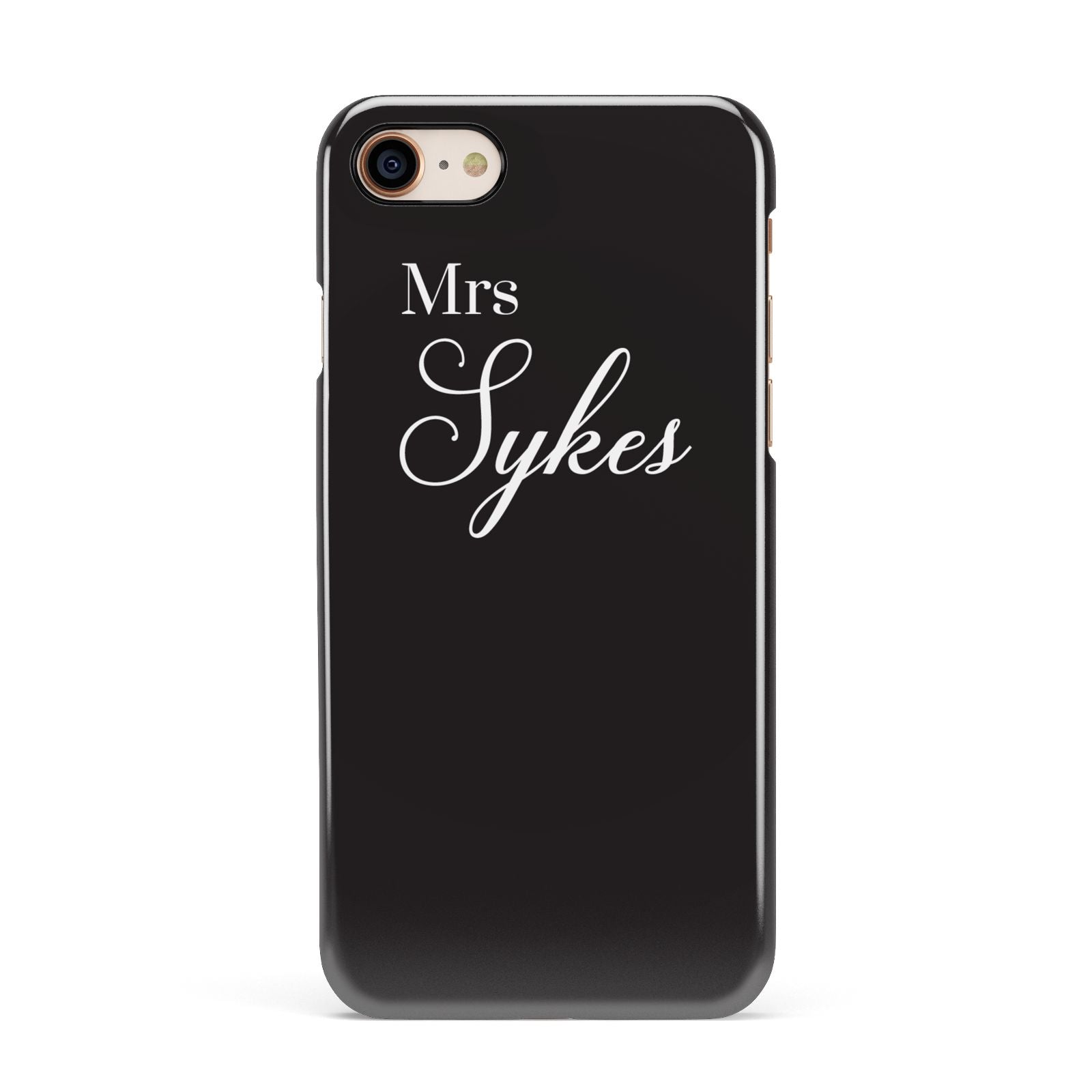 Personalised Mrs Or Mr Bride Apple iPhone 7 8 3D Snap Case
