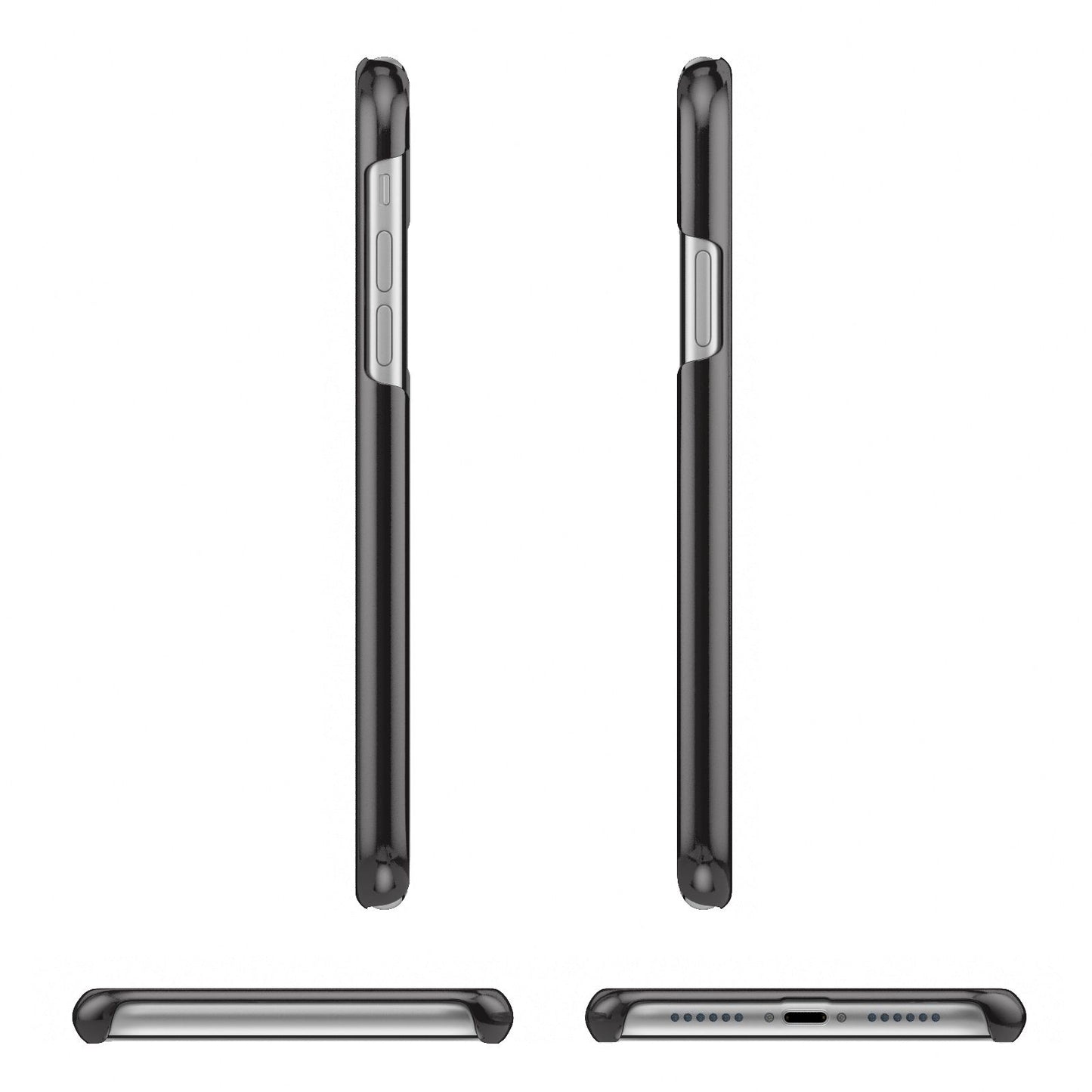 Personalised Mrs Or Mr Bride Apple iPhone XR 3D Wrap Snap Case Angled Images on White Phone