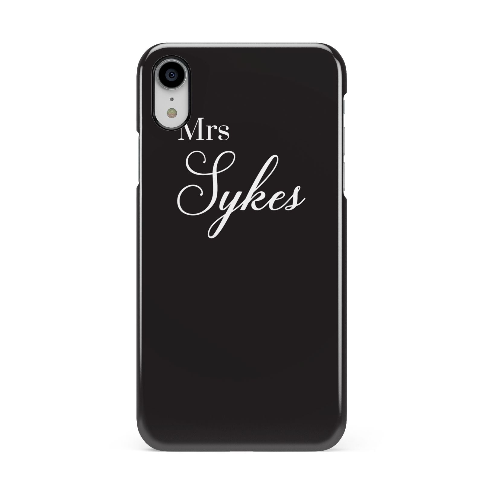 Personalised Mrs Or Mr Bride Apple iPhone XR White 3D Snap Case