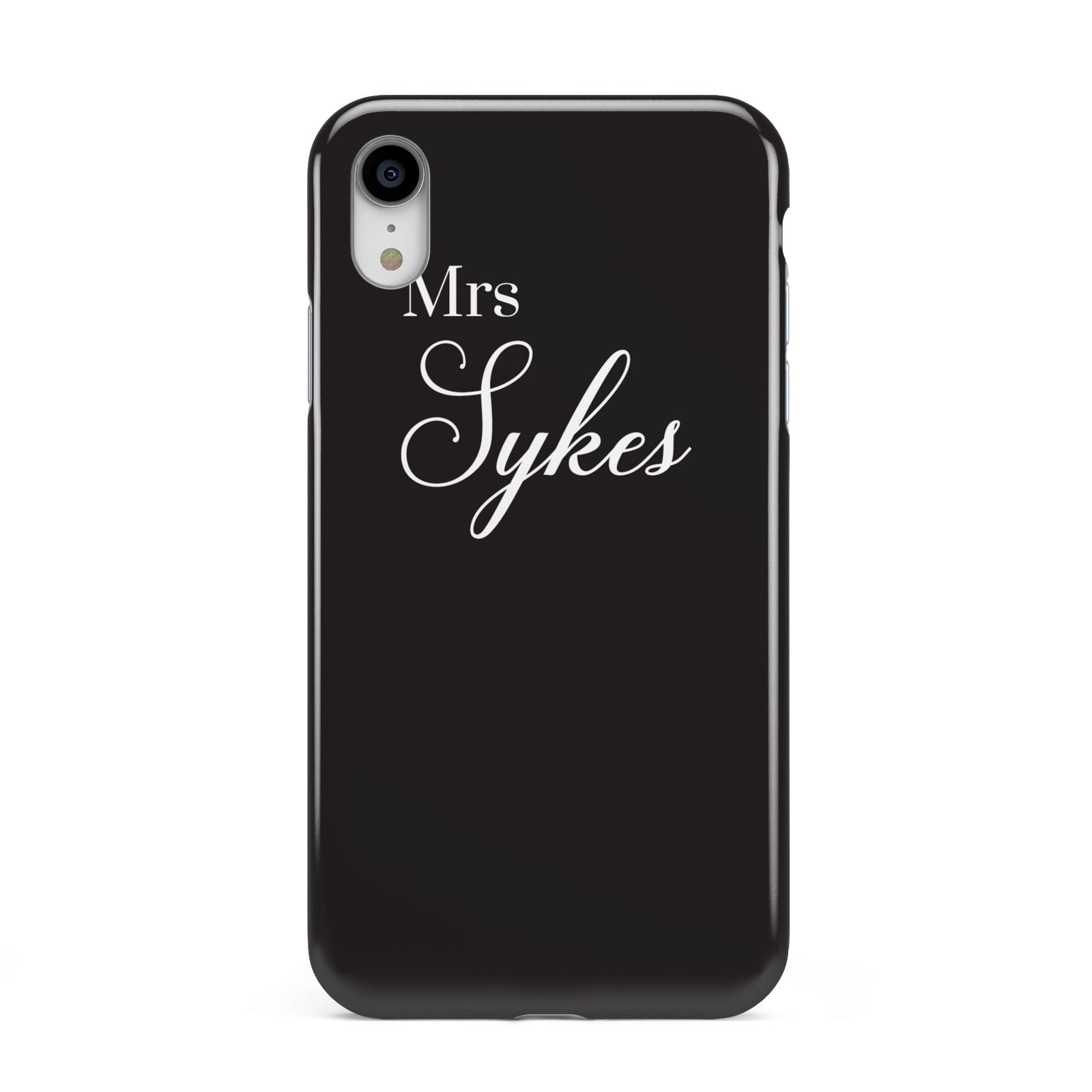 Personalised Mrs Or Mr Bride Apple iPhone XR White 3D Tough Case