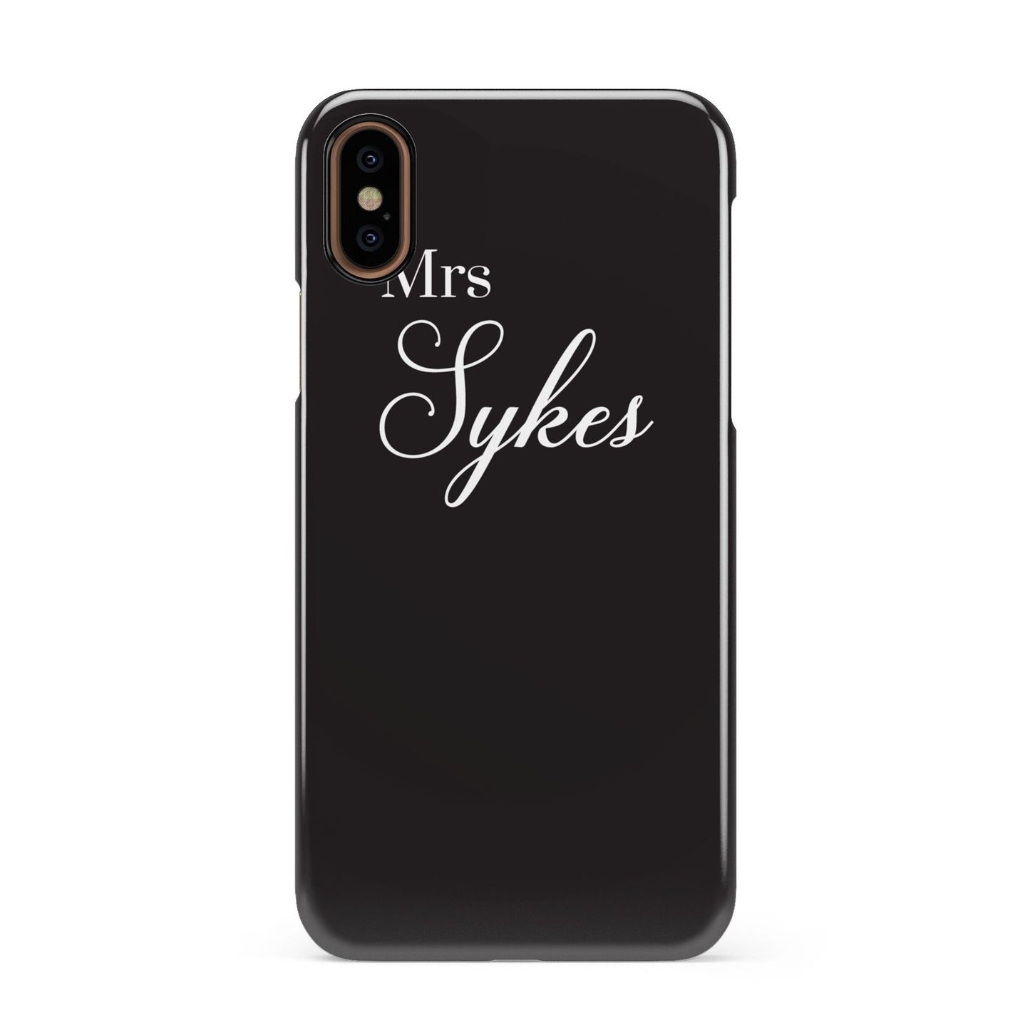 Personalised Mrs Or Mr Bride Apple iPhone XS 3D Snap Case