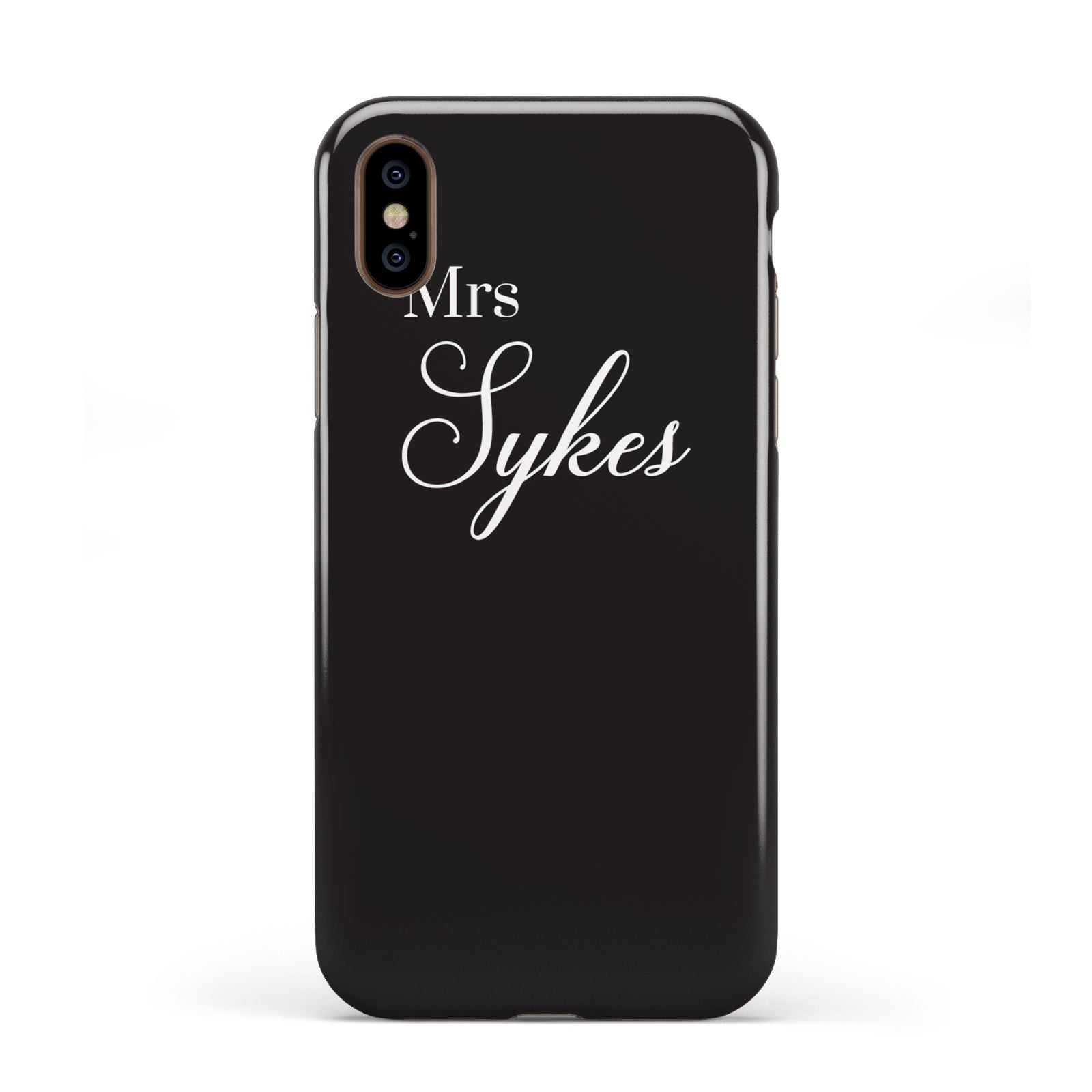 Personalised Mrs Or Mr Bride Apple iPhone XS 3D Tough