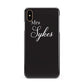 Personalised Mrs Or Mr Bride Apple iPhone Xs Max 3D Snap Case