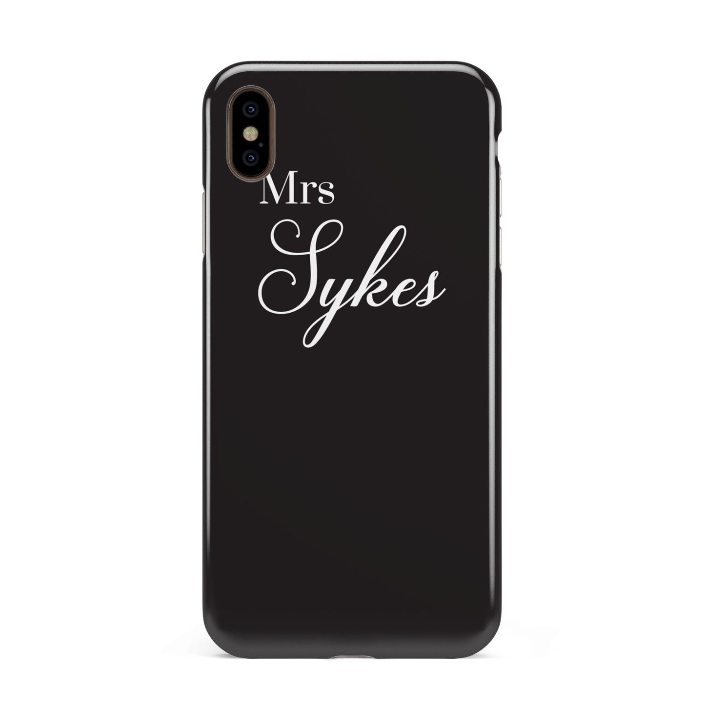 Personalised Mrs Or Mr Bride Apple iPhone Xs Max 3D Tough Case
