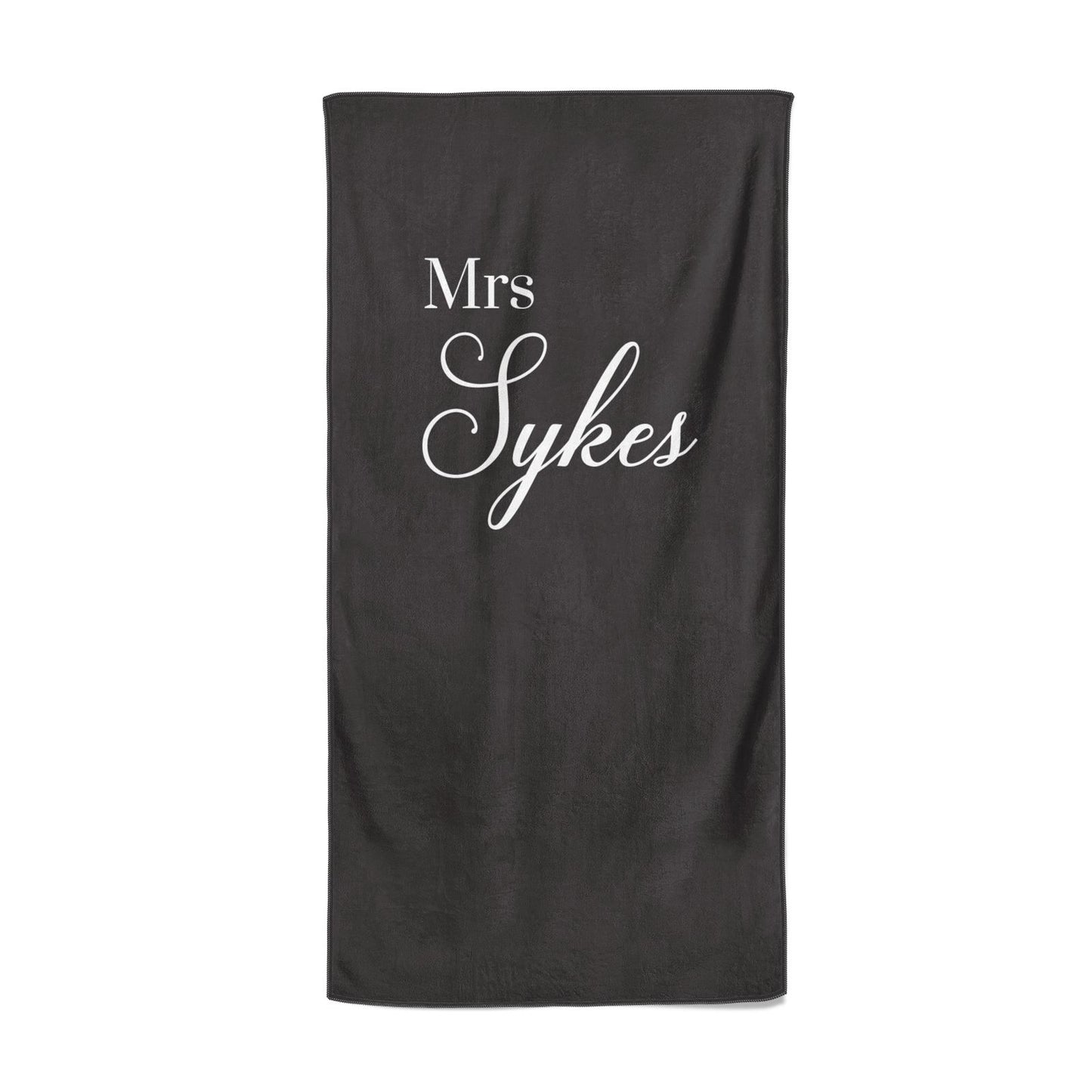 Personalised Mrs Or Mr Bride Beach Towel