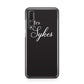 Personalised Mrs Or Mr Bride Huawei P20 Pro Phone Case