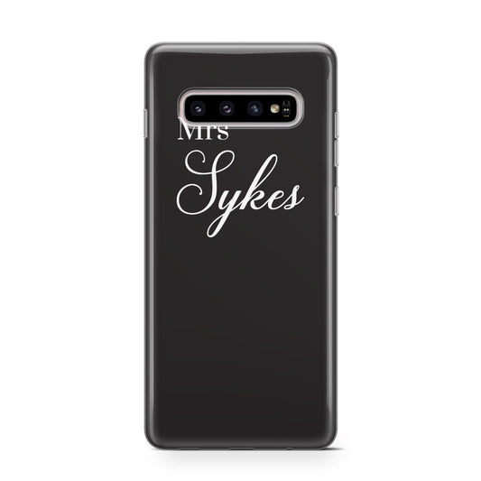 Personalised Mrs Or Mr Bride Protective Samsung Galaxy Case