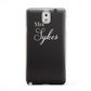 Personalised Mrs Or Mr Bride Samsung Galaxy Note 3 Case