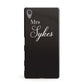 Personalised Mrs Or Mr Bride Sony Xperia Case