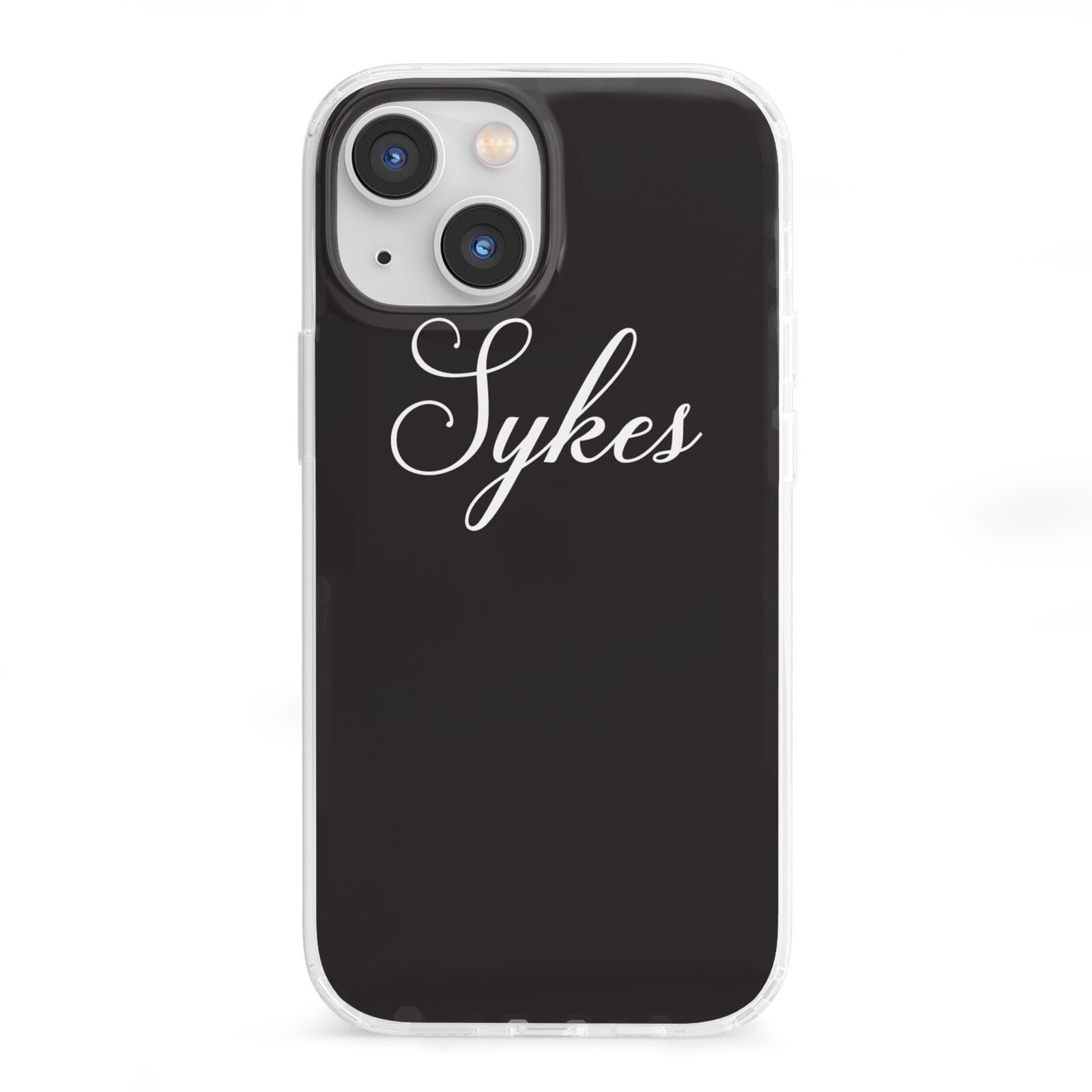 Personalised Mrs Or Mr Bride iPhone 13 Mini Clear Bumper Case