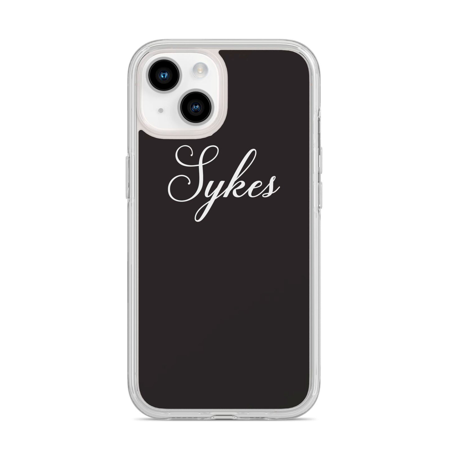 Personalised Mrs Or Mr Bride iPhone 14 Clear Tough Case Starlight