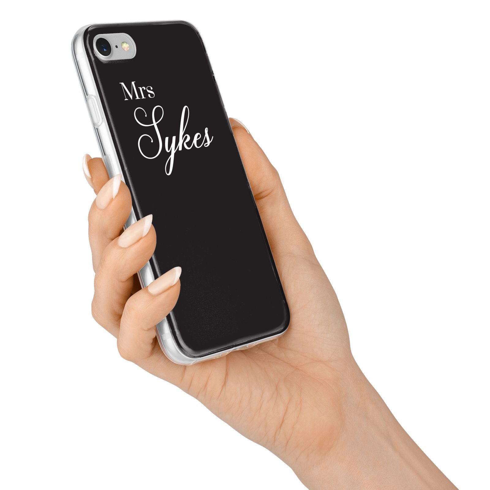 Personalised Mrs Or Mr Bride iPhone 7 Bumper Case on Silver iPhone Alternative Image