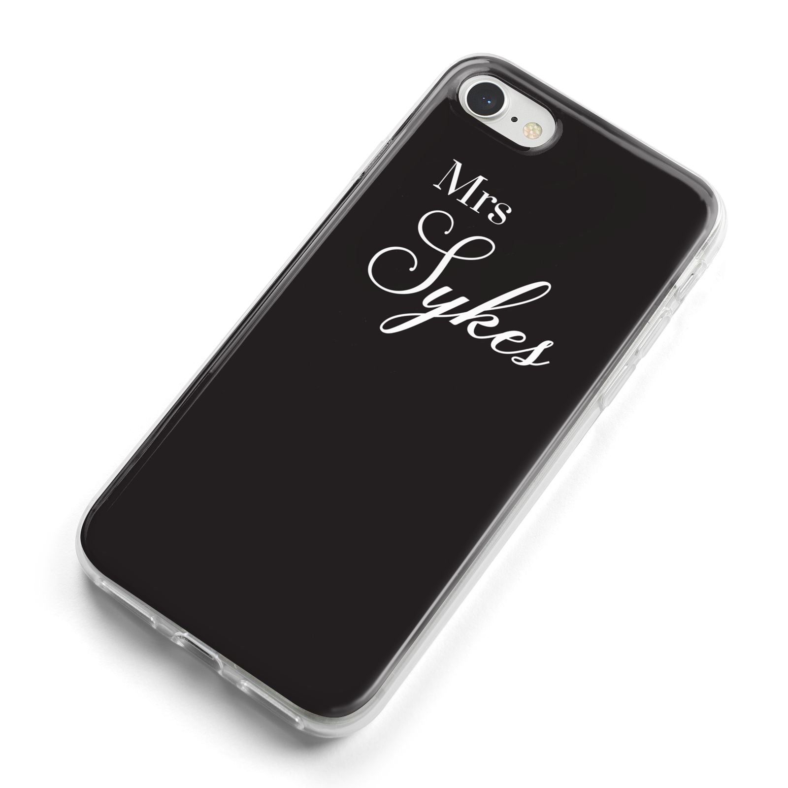 Personalised Mrs Or Mr Bride iPhone 8 Bumper Case on Silver iPhone Alternative Image