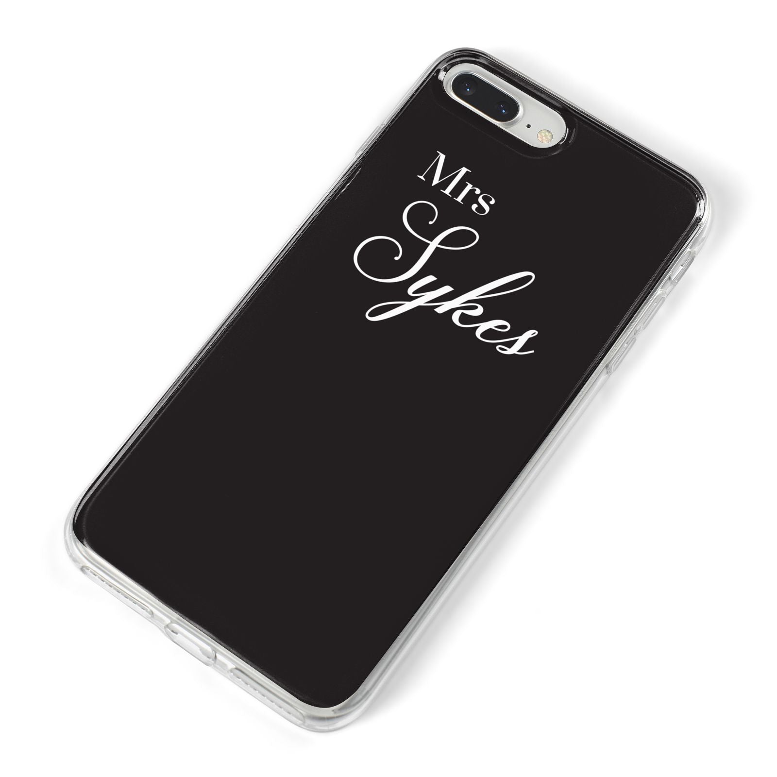 Personalised Mrs Or Mr Bride iPhone 8 Plus Bumper Case on Silver iPhone Alternative Image