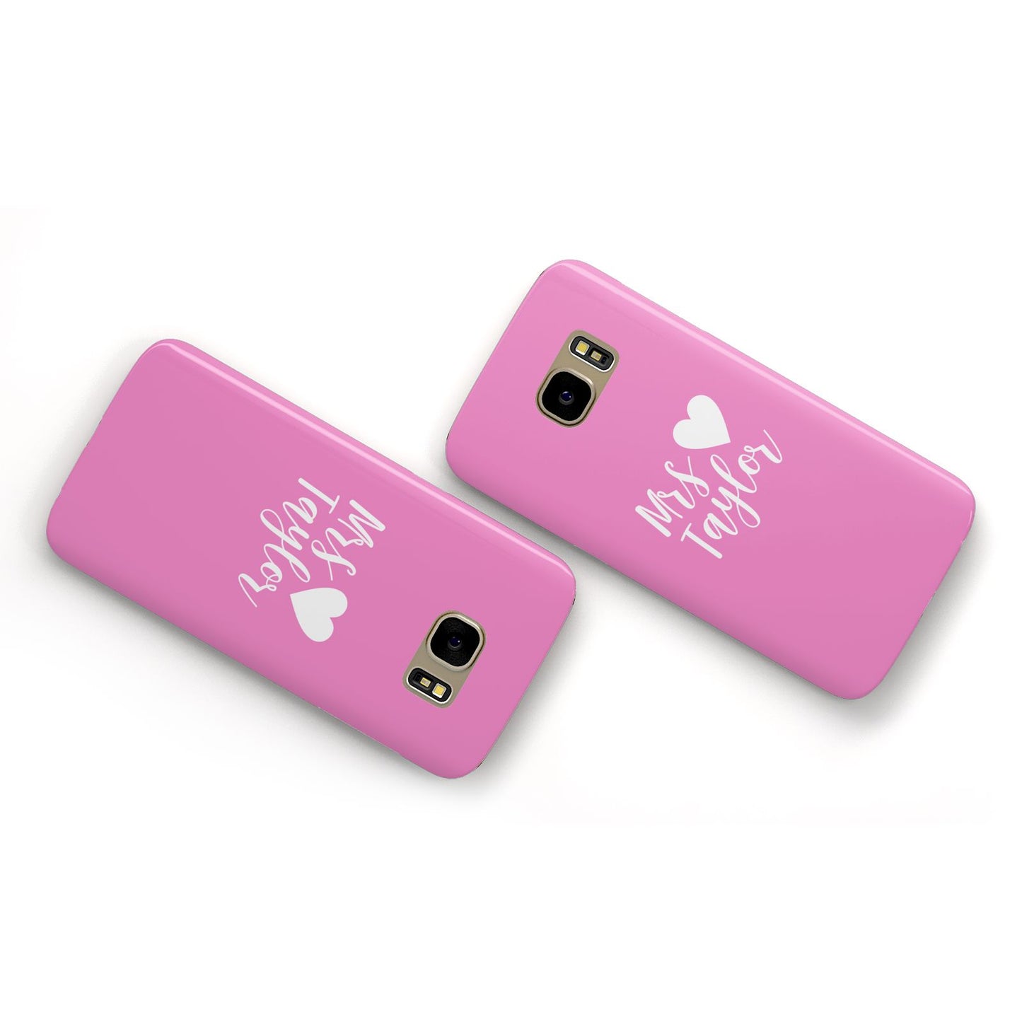 Personalised Mrs Samsung Galaxy Case Flat Overview