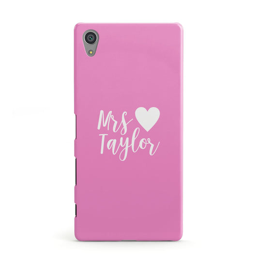 Personalised Mrs Sony Xperia Case