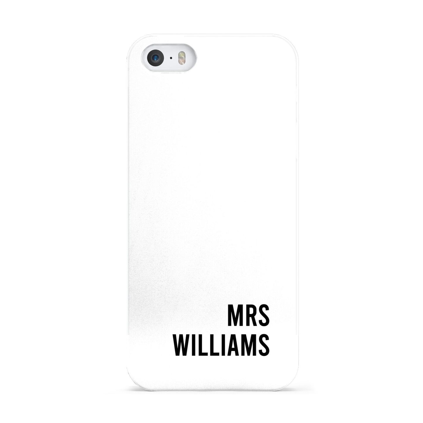 Personalised Mrs Surname Apple iPhone 5 Case