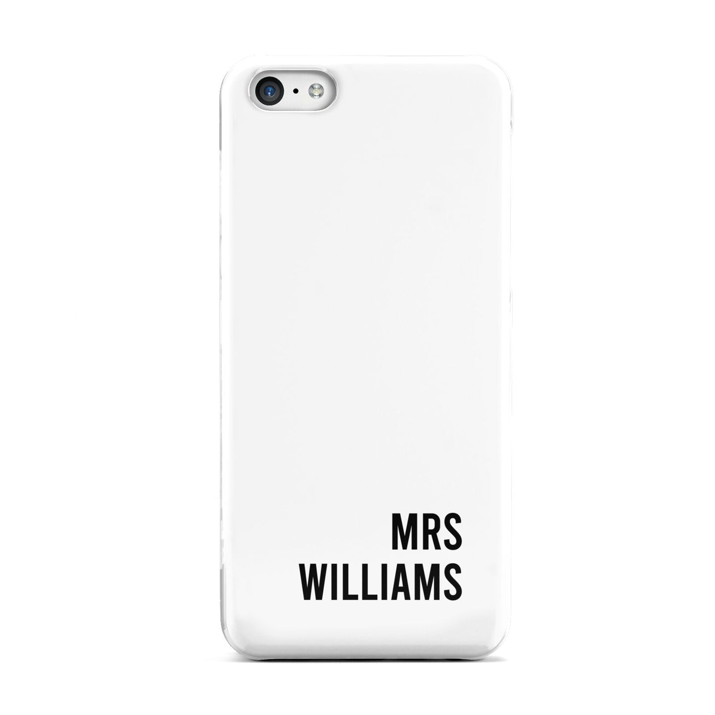 Personalised Mrs Surname Apple iPhone 5c Case