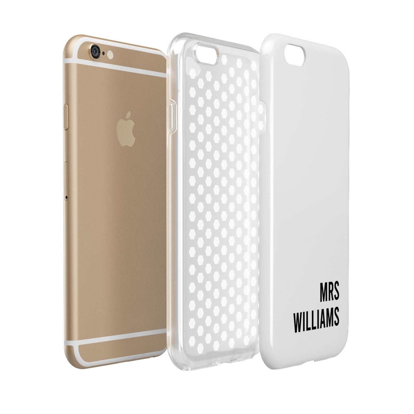 Personalised Mrs Surname Apple iPhone 6 3D Tough Case Expanded view