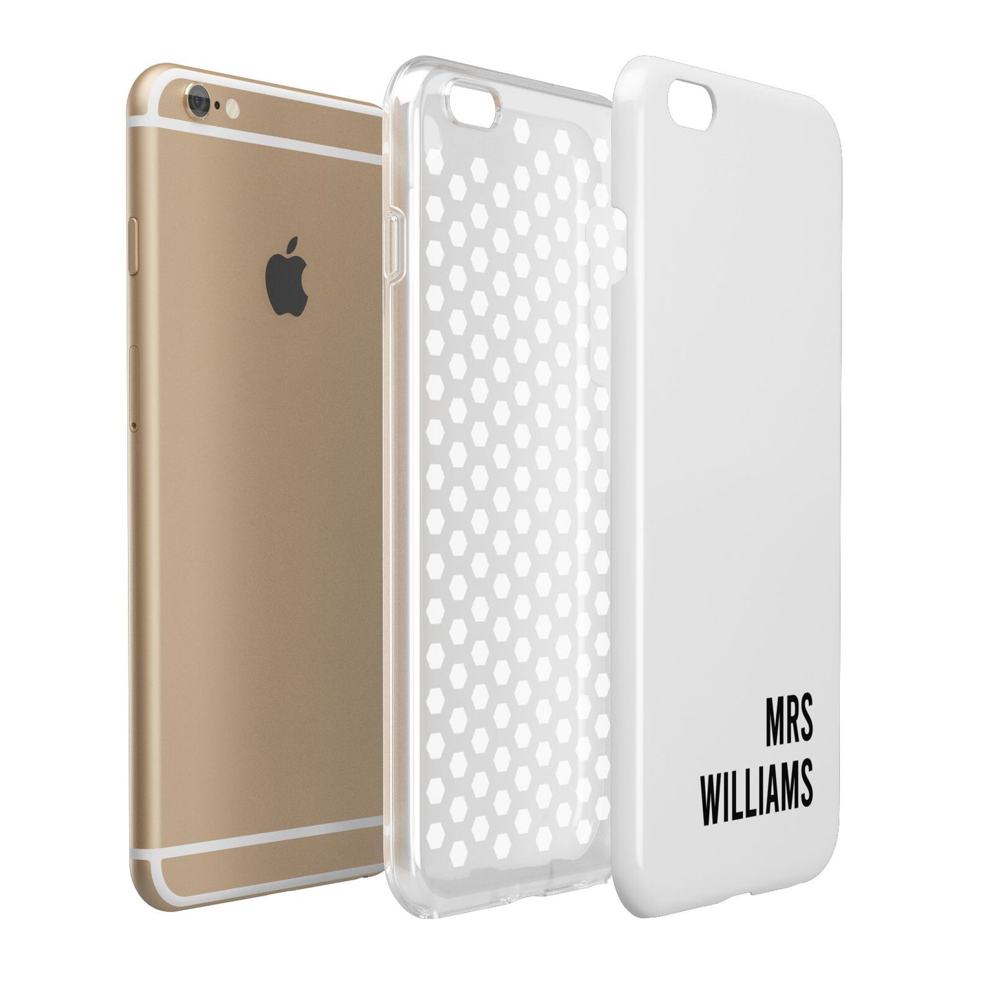 Personalised Mrs Surname Apple iPhone 6 Plus 3D Tough Case Expand Detail Image