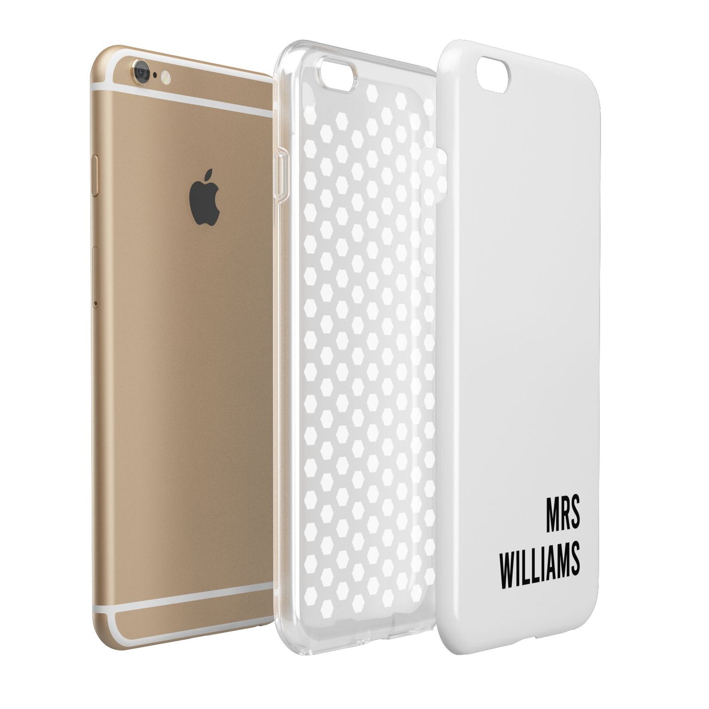 Personalised Mrs Surname Apple iPhone 6 Plus 3D Tough Case Expand Detail Image