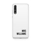 Personalised Mrs Surname Huawei P20 Pro Phone Case