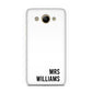 Personalised Mrs Surname Huawei Y3 2017