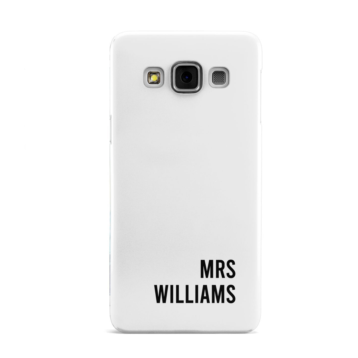 Personalised Mrs Surname Samsung Galaxy A3 Case