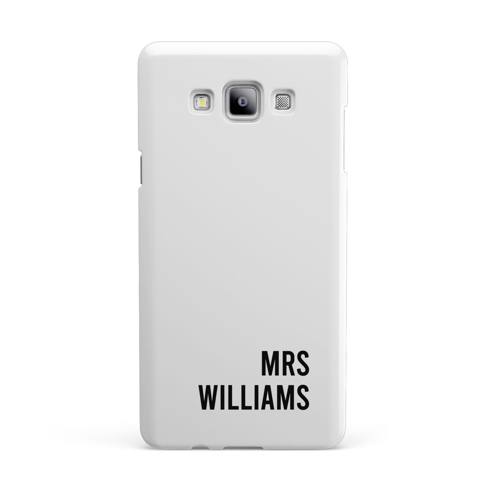 Personalised Mrs Surname Samsung Galaxy A7 2015 Case
