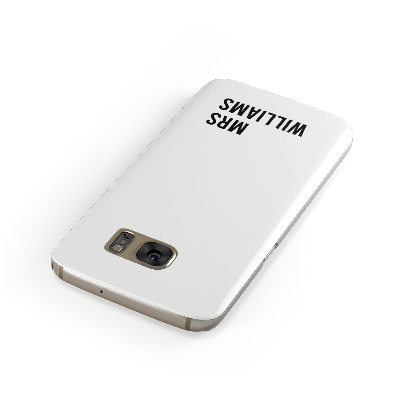 Personalised Mrs Surname Samsung Galaxy Case Front Close Up