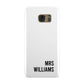 Personalised Mrs Surname Samsung Galaxy Case