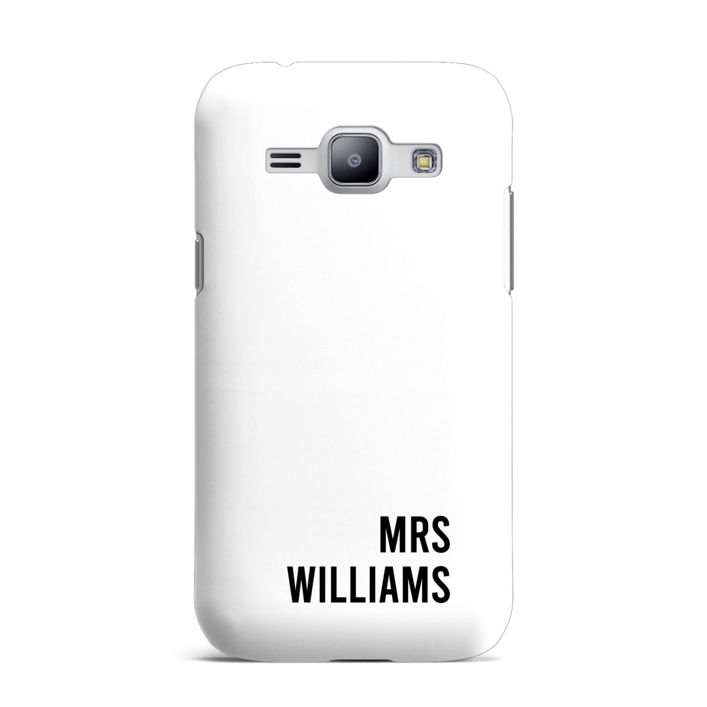 Personalised Mrs Surname Samsung Galaxy J1 2015 Case