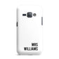 Personalised Mrs Surname Samsung Galaxy J1 2016 Case