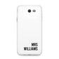 Personalised Mrs Surname Samsung Galaxy J7 2017 Case