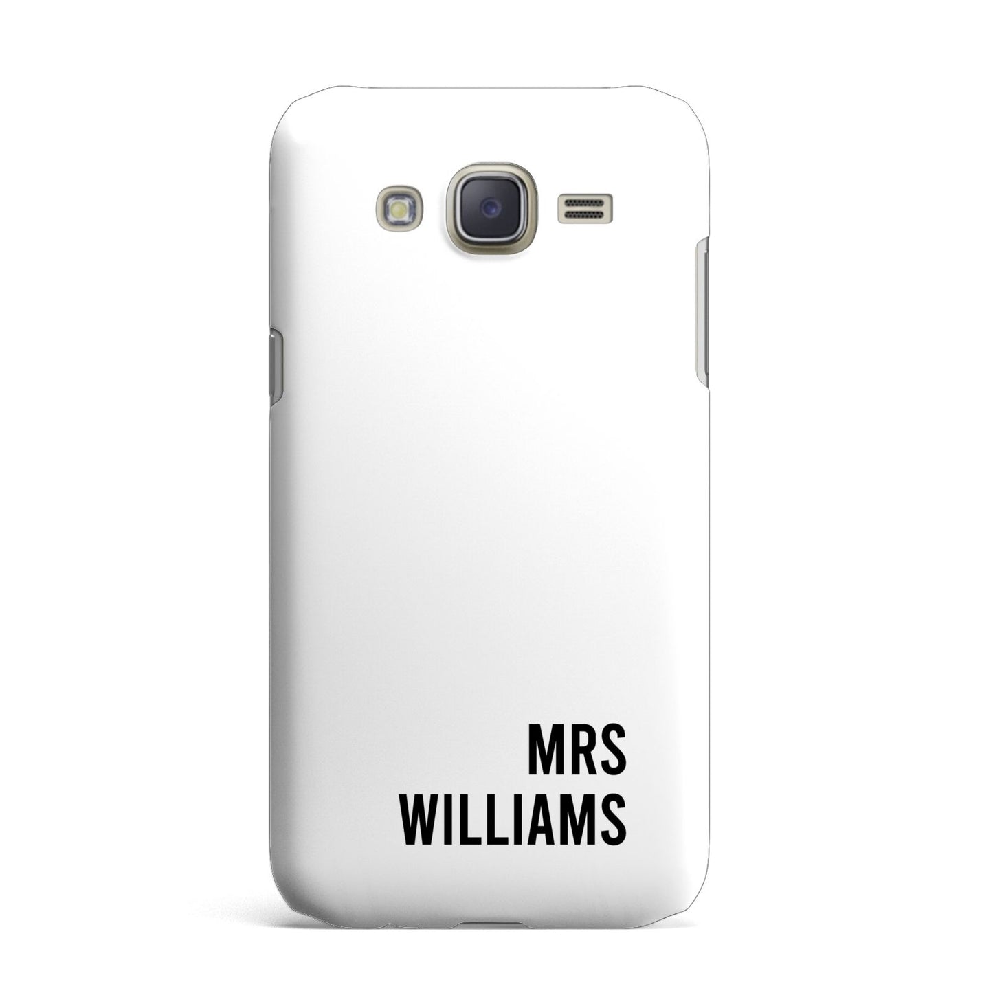 Personalised Mrs Surname Samsung Galaxy J7 Case