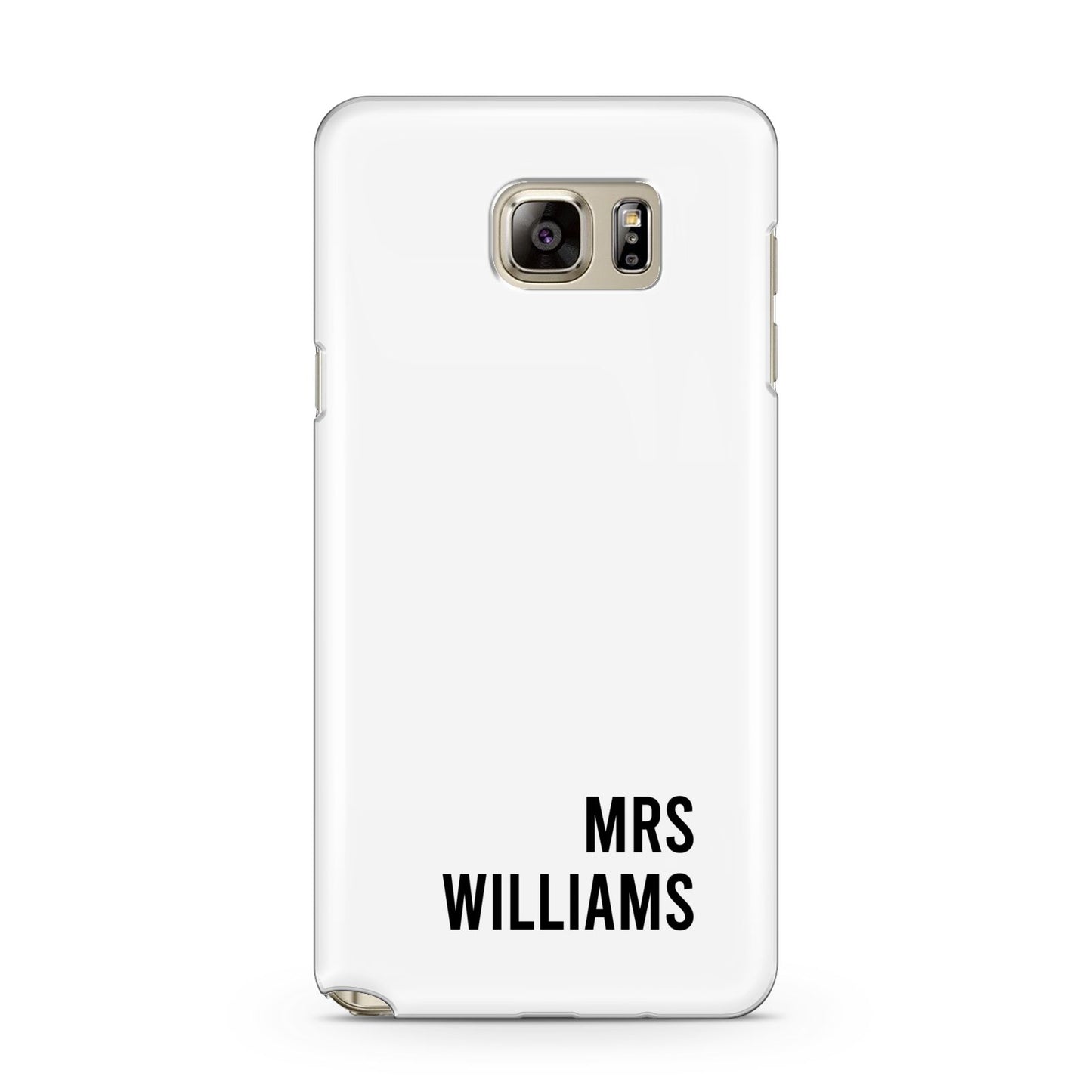 Personalised Mrs Surname Samsung Galaxy Note 5 Case