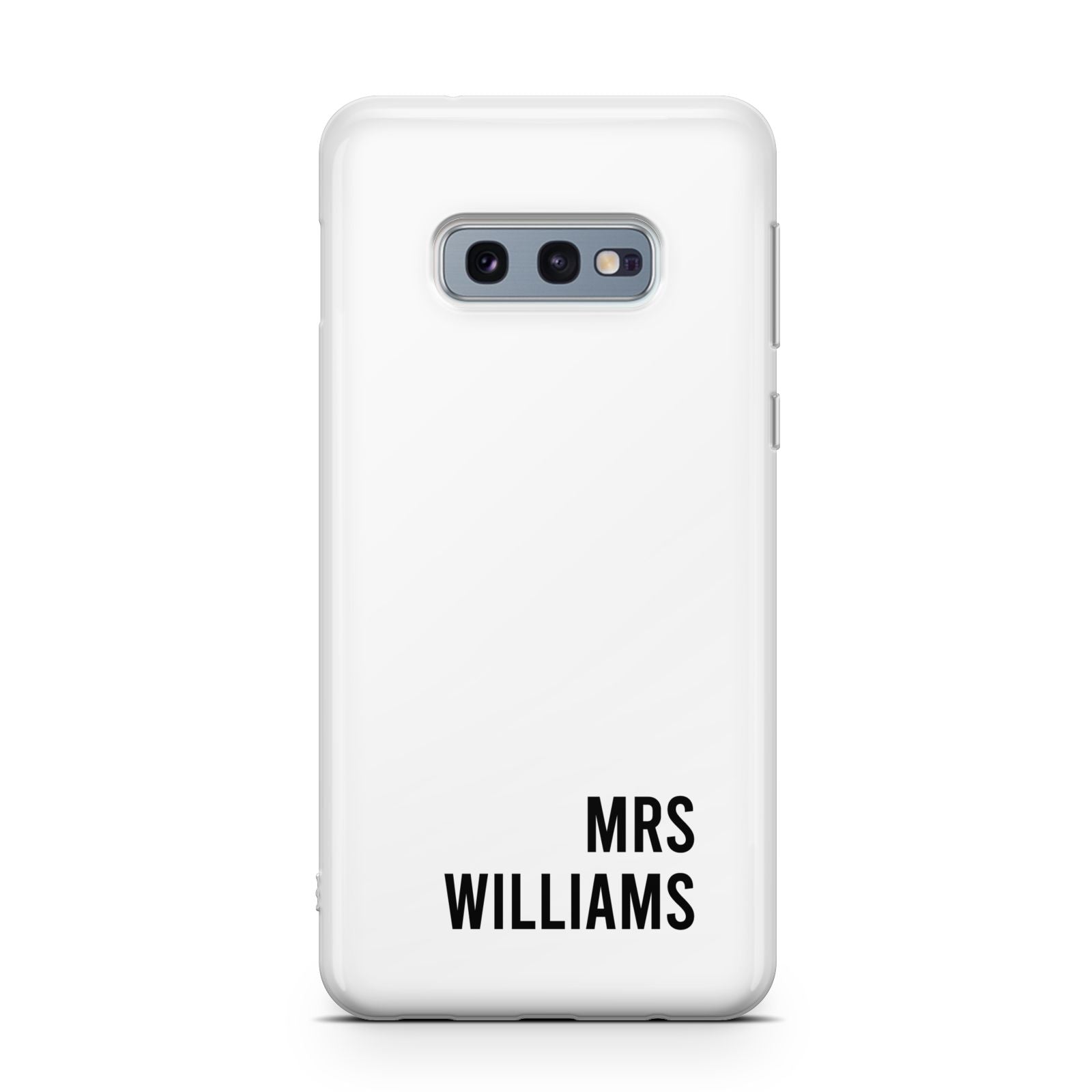 Personalised Mrs Surname Samsung Galaxy S10E Case