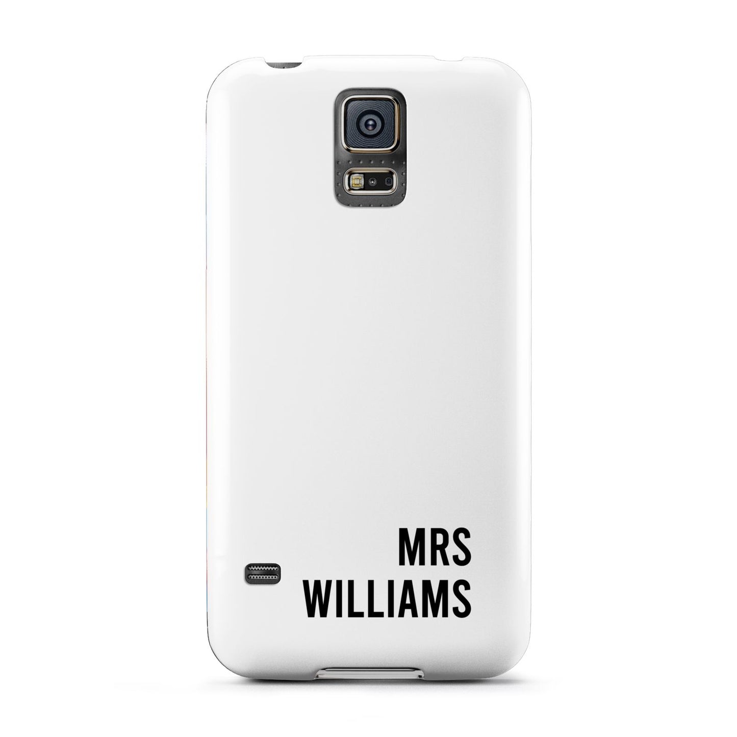 Personalised Mrs Surname Samsung Galaxy S5 Case