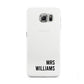Personalised Mrs Surname Samsung Galaxy S6 Case