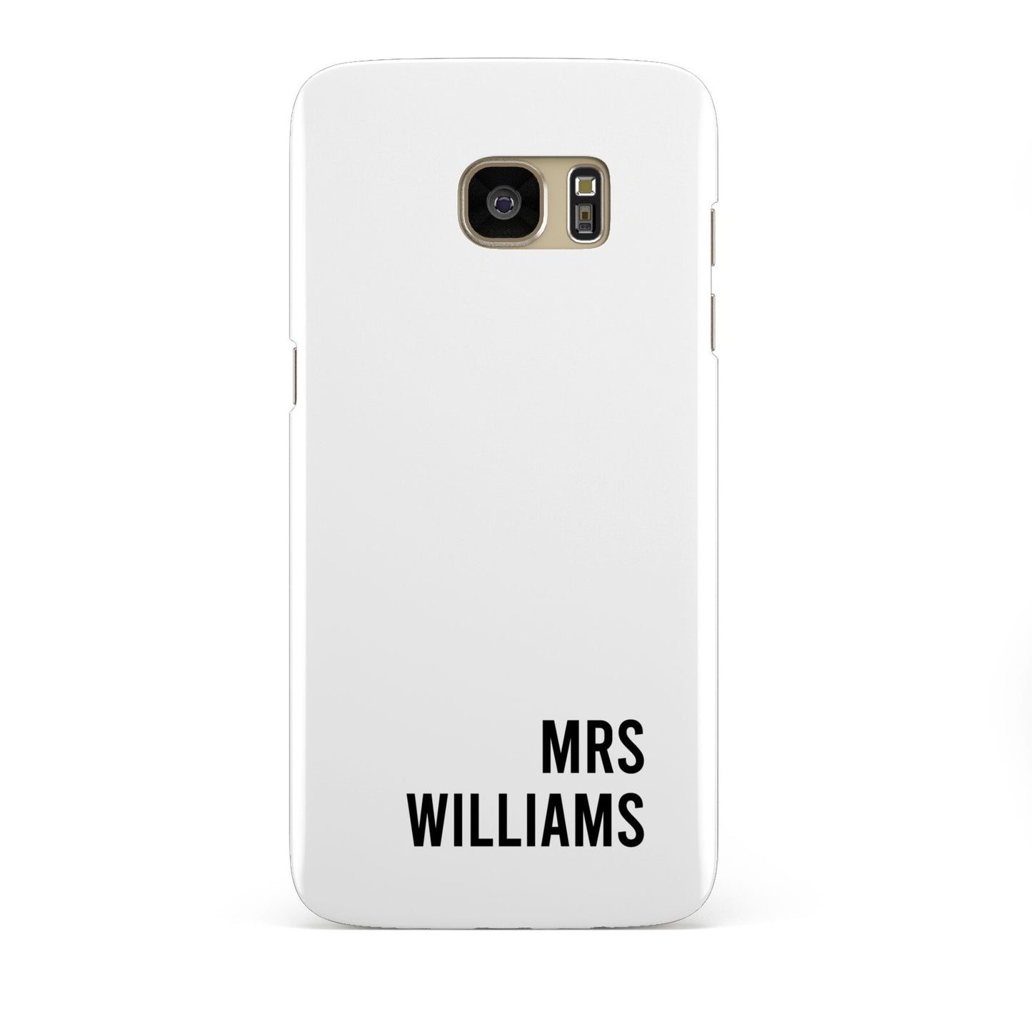 Personalised Mrs Surname Samsung Galaxy S7 Edge Case