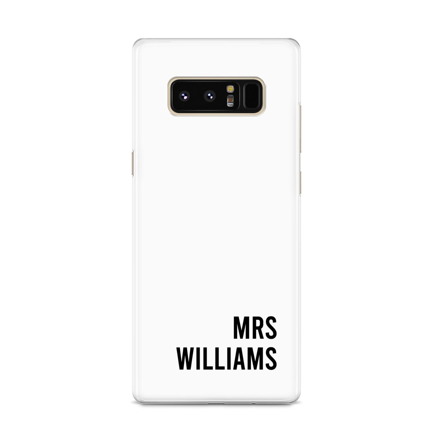 Personalised Mrs Surname Samsung Galaxy S8 Case