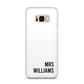 Personalised Mrs Surname Samsung Galaxy S8 Plus Case