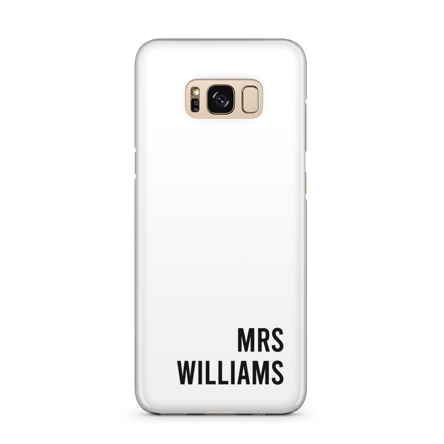 Personalised Mrs Surname Samsung Galaxy S8 Plus Case