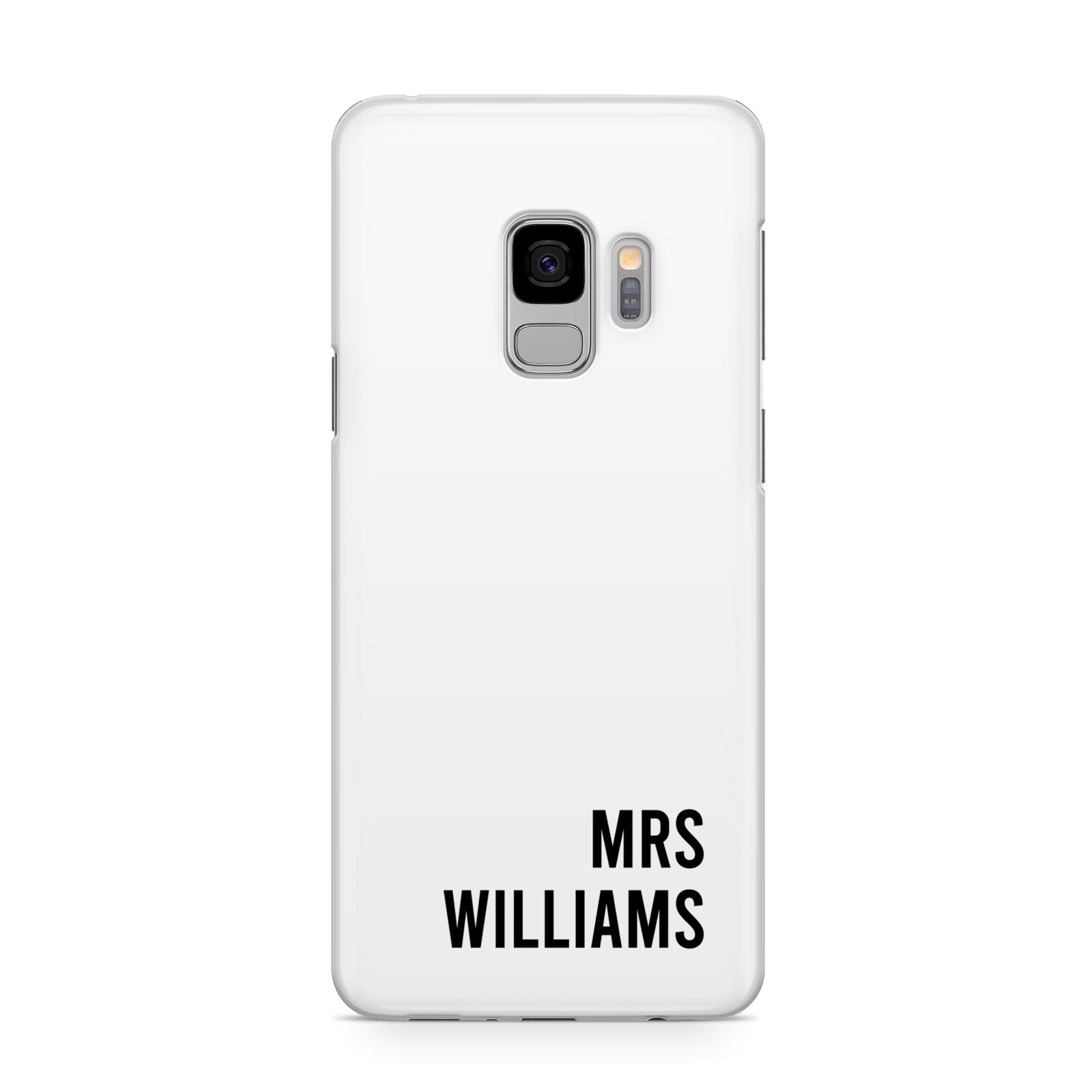 Personalised Mrs Surname Samsung Galaxy S9 Case