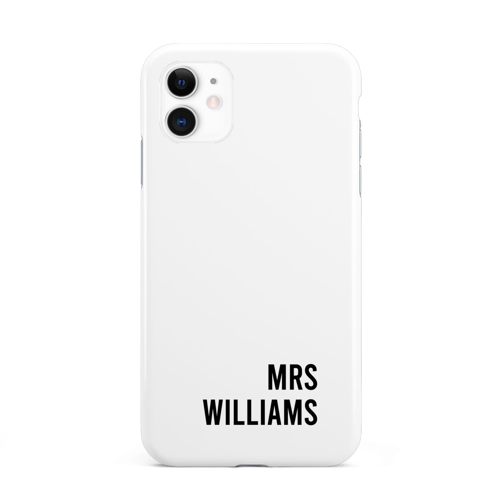 Personalised Mrs Surname iPhone 11 3D Tough Case