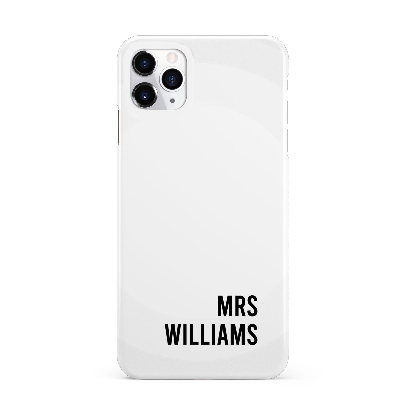 Personalised Mrs Surname iPhone 11 Pro Max 3D Snap Case